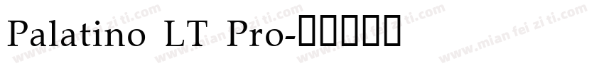 Palatino LT Pro字体转换